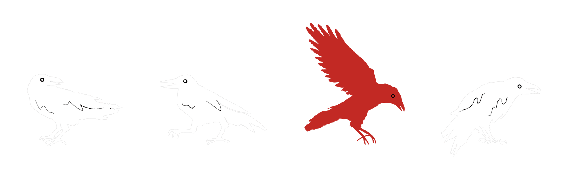 Ravens in a row